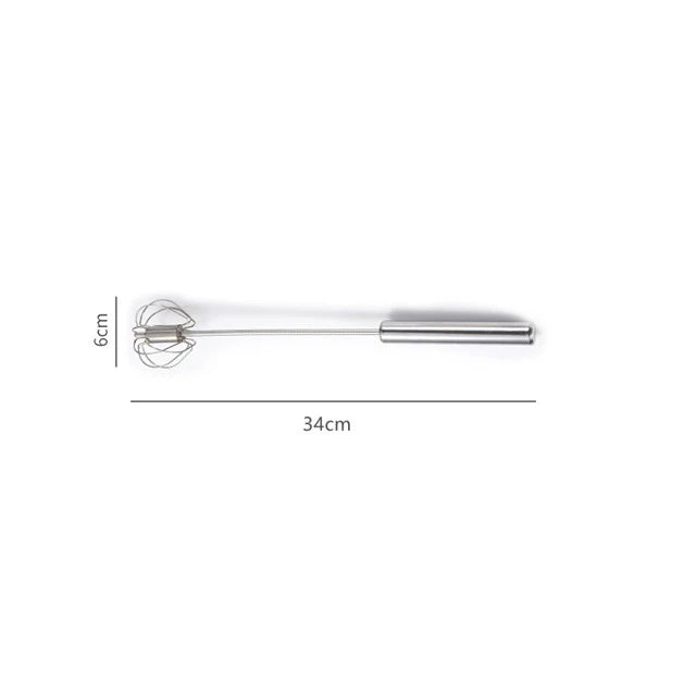 Manual Egg Beater Stainless Steel Hand Mixer for Kitchen Cooking - Multi Color