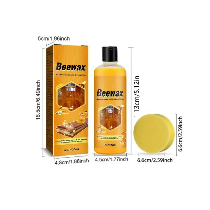 Furniture Beeswax Polish Spray for Wooden Surfaces - Natural Protect & Shine