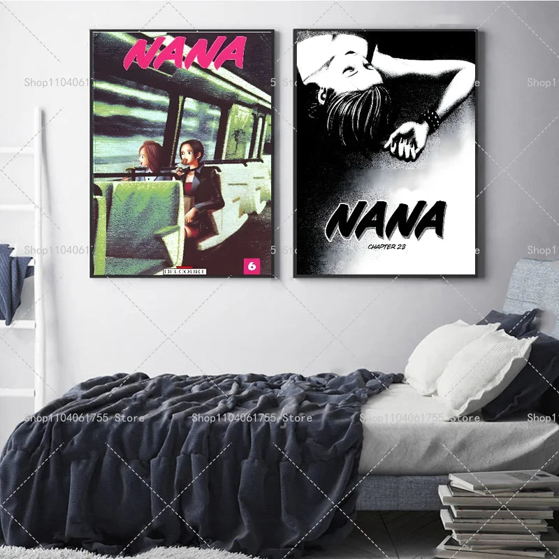 Anime Poster Wall Decor Self-Adhesive Waterproof Paper Sticker for Home & Bar