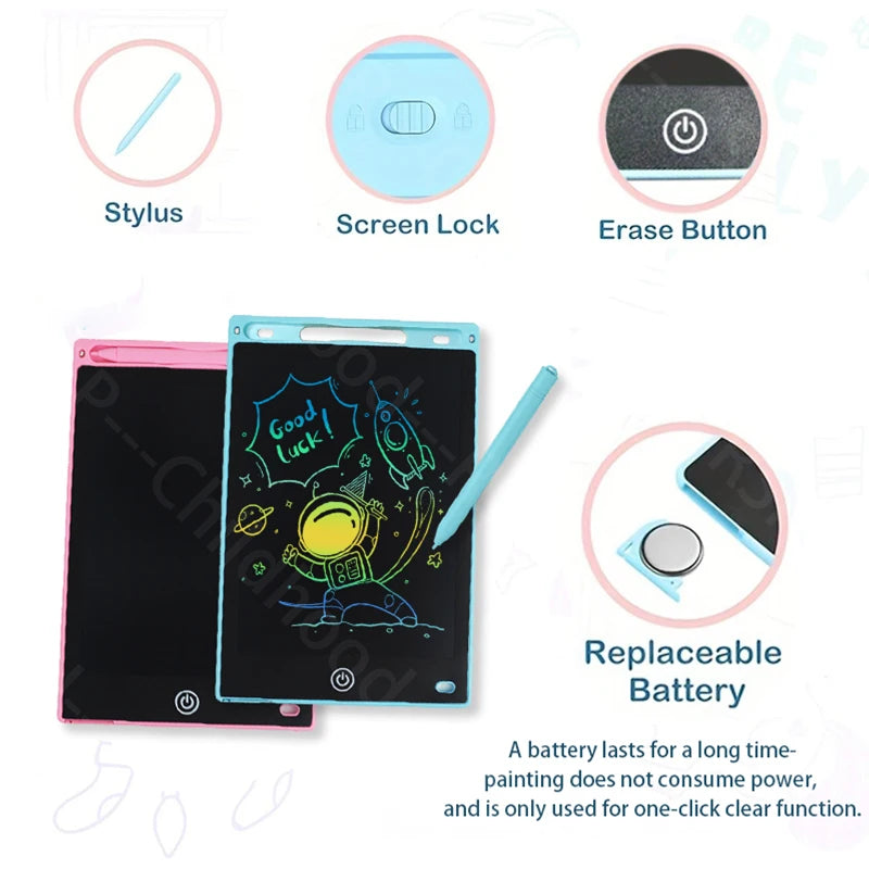 8.5-Inch LCD Drawing Tablet for Kids Educational Art & Writing Blackboard