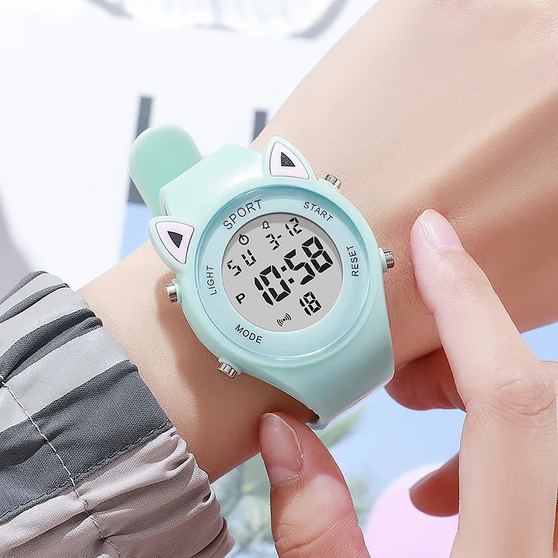 Kids Digital Sports Watch Waterproof LED Luminous Wristwatch for Boys & Girls