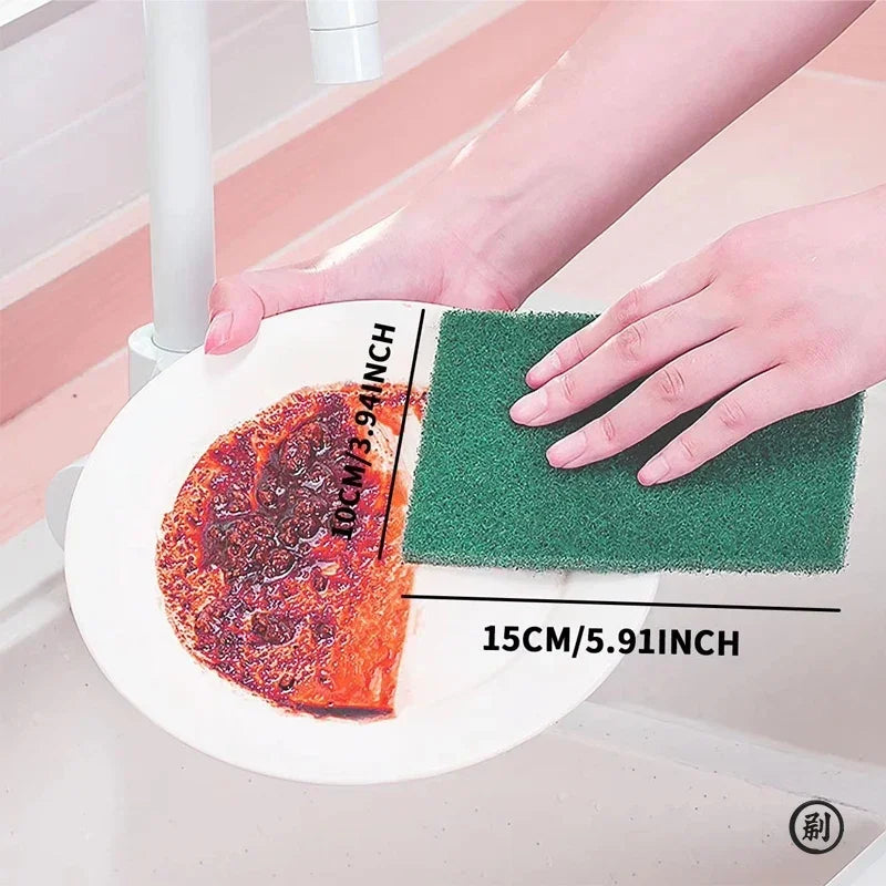 Grit-Free Reusable Kitchen Scrub Pads for Non-Stick & Delicate Surfaces