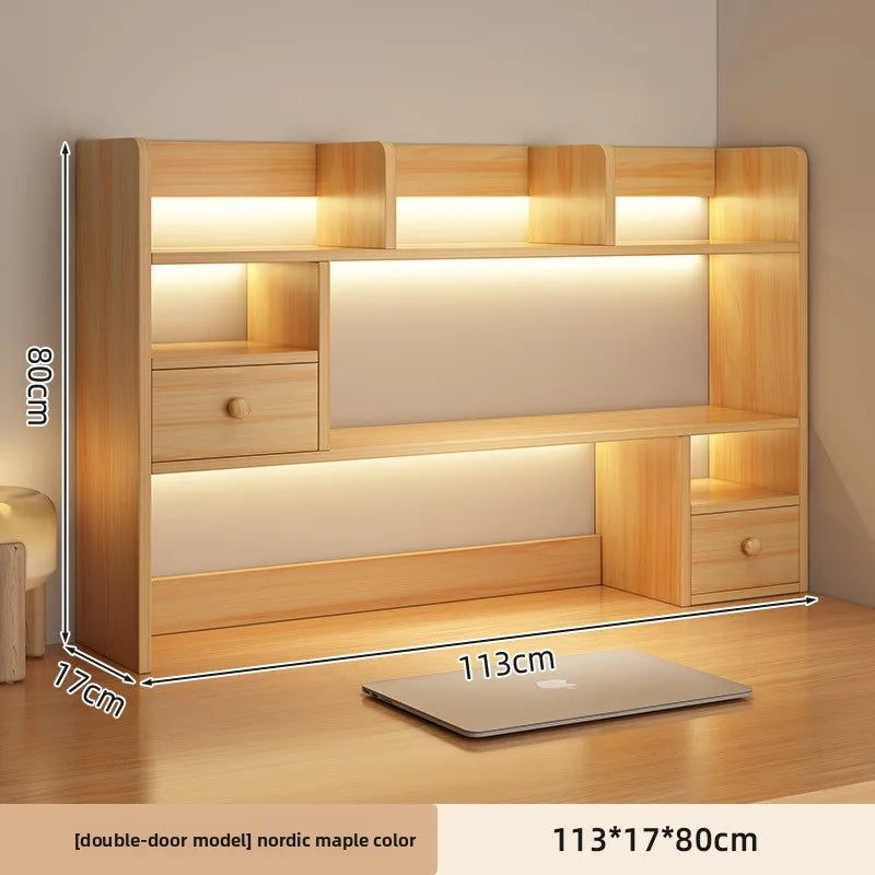 Small Multi-Layer Desktop Bookshelf - Office & Living Room Storage Shelf