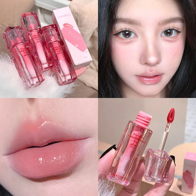 Water Gloss Lip Plumper Lip Gloss Moisturizing Long-Lasting Lip Tint