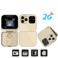 Mini Foldable GSM/4G LTE Mobile Phone with Dual SIM & Call Recording