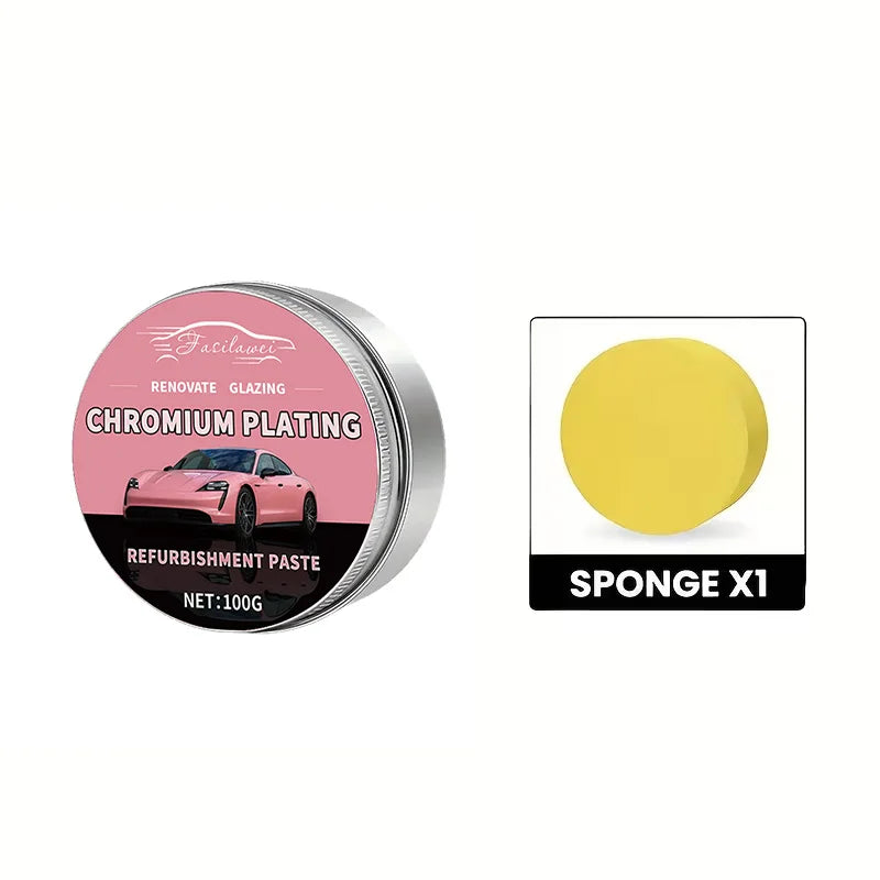 Car Wax Scratch Repair & Gloss Enhancer - Aluminum-Based Brightness Restorer