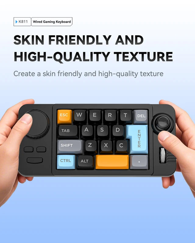 Programmable Wired Mechanical Keyboard with Volume Scroll Wheel and 19-Key Hot-Swappable Numeric Keypad