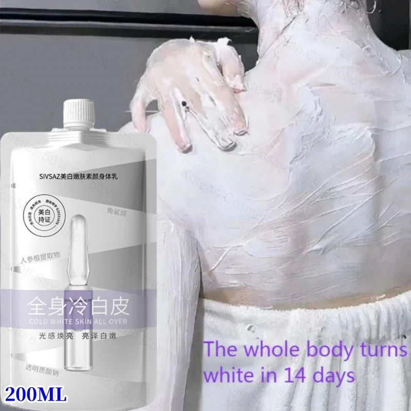 Body Whitening Cream for Dark Skin - Melanin Removal & Brightening Lotion