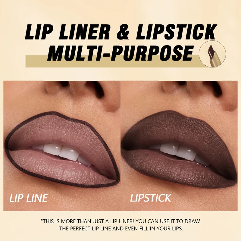 Matte Lip Liner Pencil Set - Long-Lasting Precision & Easy to Use, 6 Shades