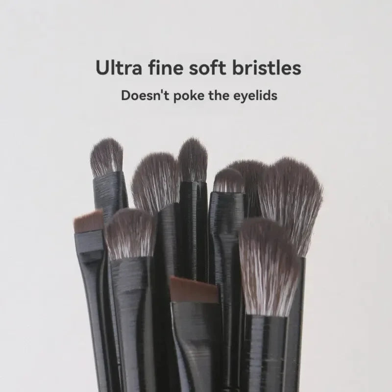 10-Piece Eye Makeup Brush Set with Small Eyeshadow & Eyeliner Brushes