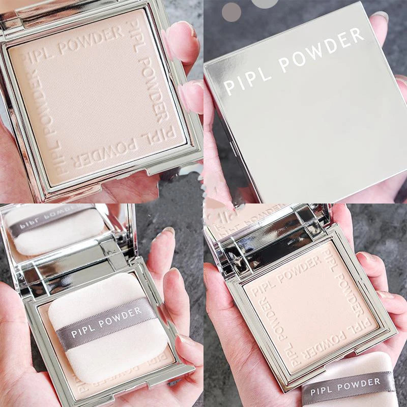 Translucent Face Setting Powder with Oil Control and Brightening Effect - Waterproof, Portable Makeup