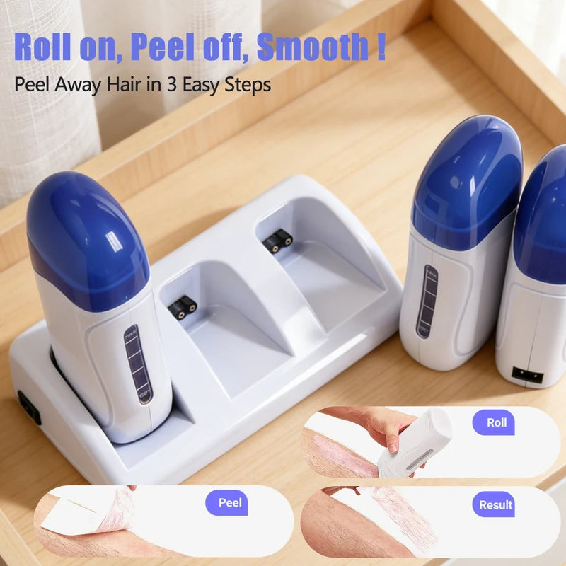 Electric Wax Warmer Machine for Hair Removal - Portable & Safe