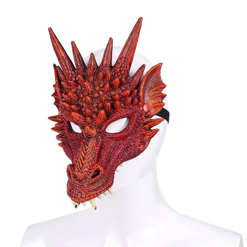 Halloween Horror Dragon Mask for Cosplay and Party Decorations - PU Foam 3D Mask