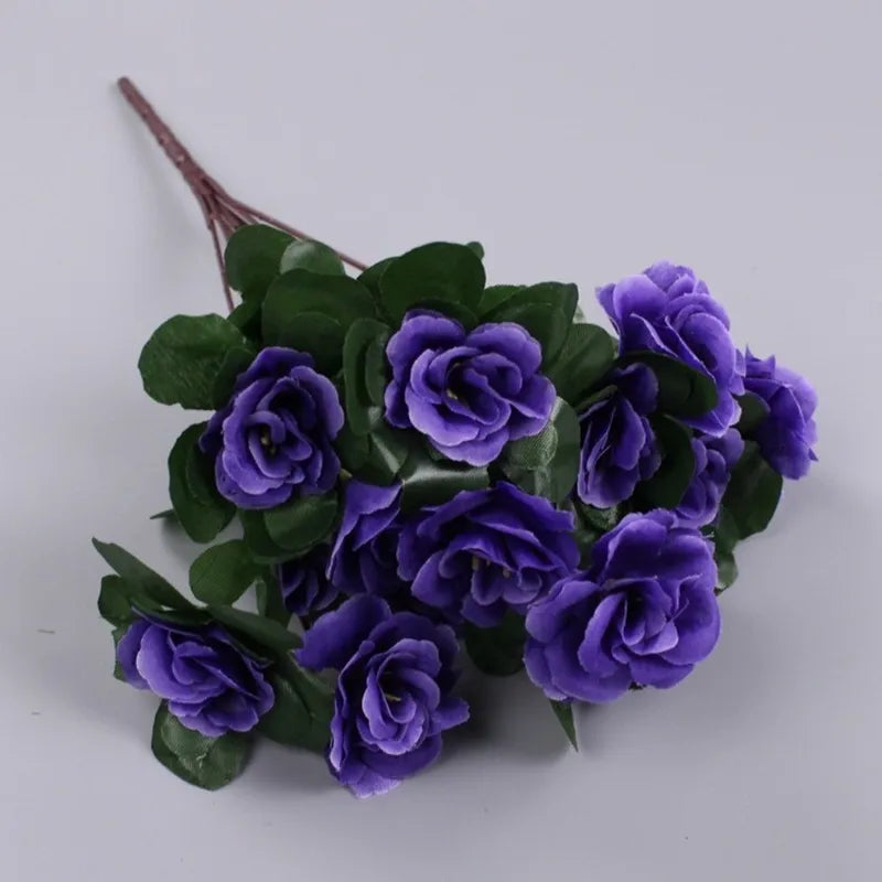 Artificial Azalea Flowers Branches - Real Touch Floral Craft Decoration