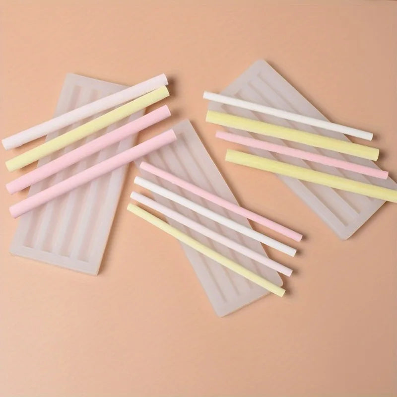 Sealing Wax Stick Silicone Mold for Candle & Cake Decoration - Half Round Long Strip