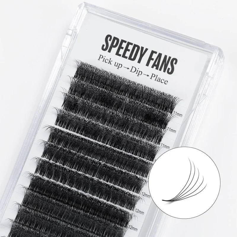 Pre-Made Volume Eyelash Fans 5D/6D/8D for Lash Extensions - Speedy Promade Fans