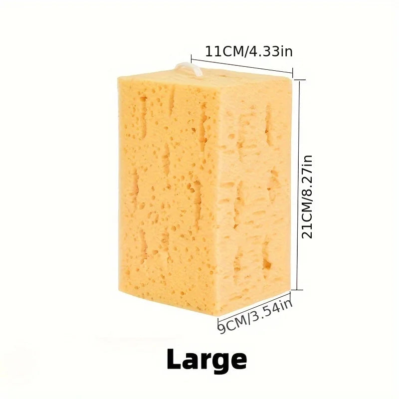 Large Honeycomb Car Wash Sponge - High-Density Foam Auto Detailing Tool