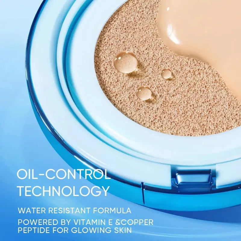 Velvet Matte Cushion Foundation - Full Coverage, Long-Lasting Oil Control Makeup