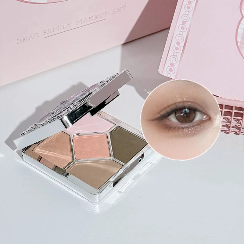 ART VALUE 7-Piece Makeup Set with Lip, Powder, Blush, Eyeshadow & Necklace