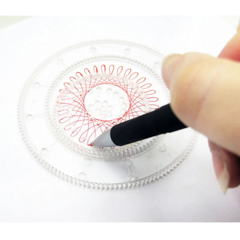 Spiral Art Drawing Kit for Geometric and Mandala Designs - Multiple Colors