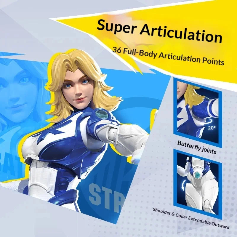 Model Kit Assembly Toy - Land Shark & Invisible Woman Movable Parts for Adults