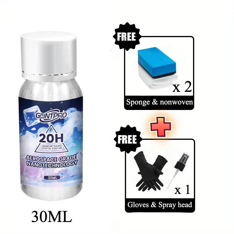 20H Ceramic Car Coating - High Gloss Hydrophobic Scratch Protection 30ml