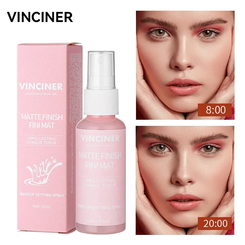 Hydrating Long-Lasting Matte Makeup Setting Spray - Portable 50ml