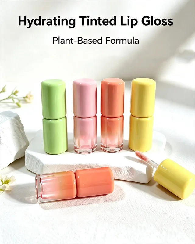 Vegan Lip Gloss with Gradient Color & Rich Hydrating Shine - Wholesale Bulk