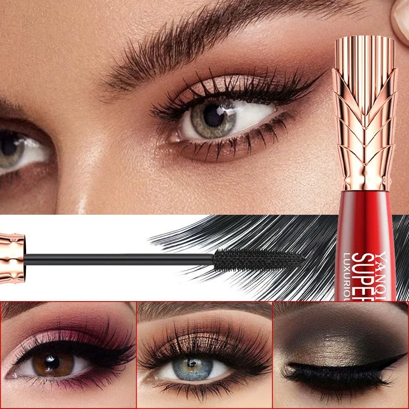 Waterproof 4D Lengthening Mascara - Volumizing, Smudge-Free, Long Lasting