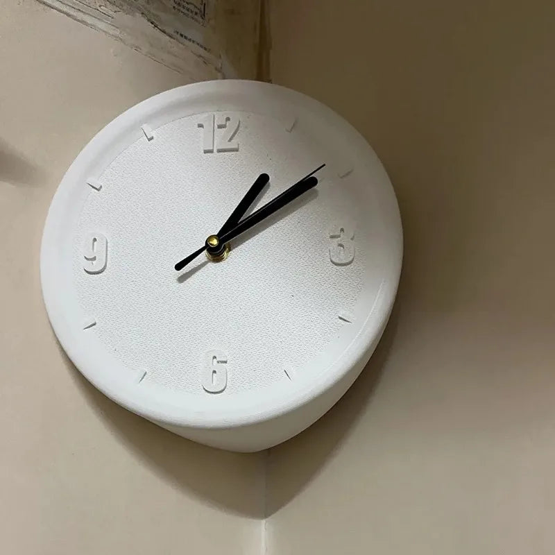 Silent Wall Clock for Living Room & Bedroom — Modern Corner Art Decor