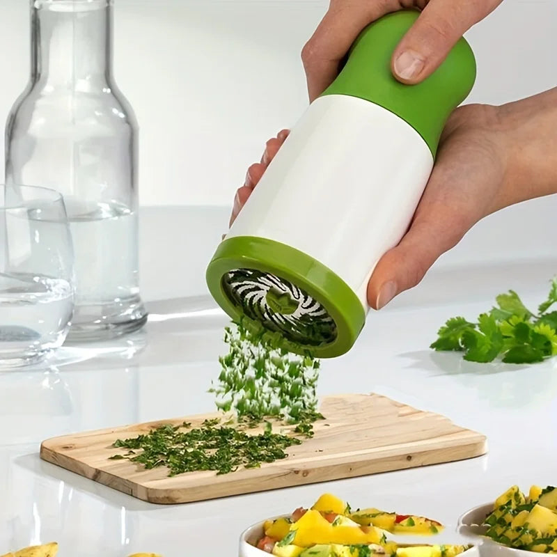 Manual Herb Grinder Spice Mill Vegetable Cutter for Garlic and Parsley