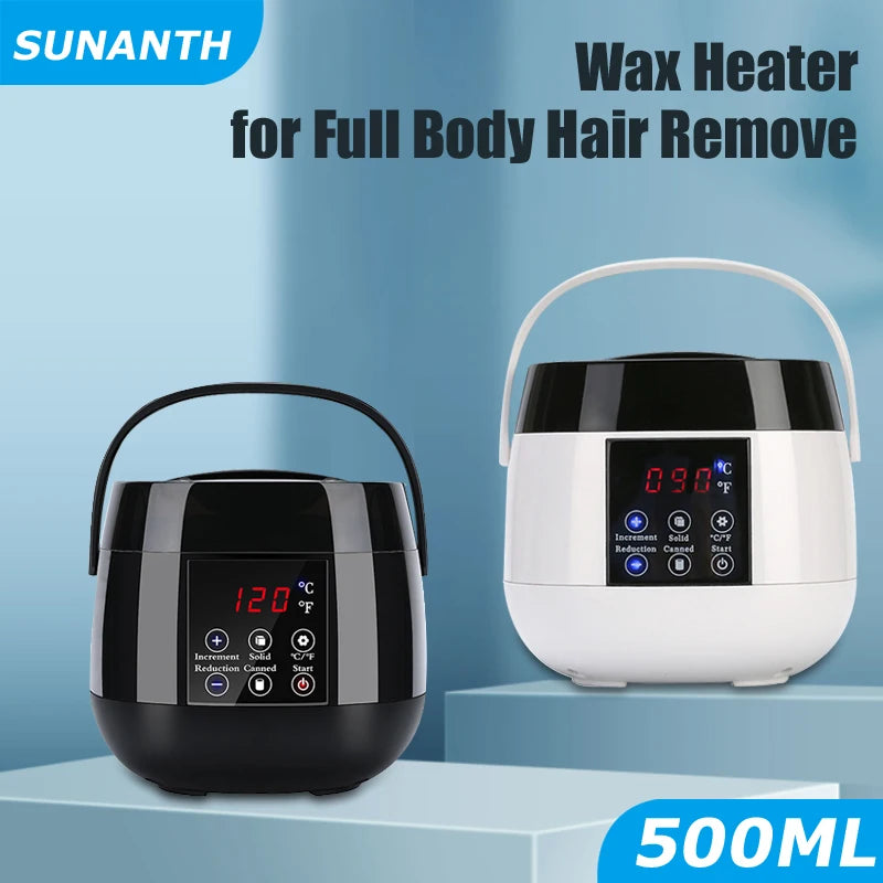 500ml Hair Removal Wax Heater Machine with Temperature Control - Paraffin & Wax Warmer
