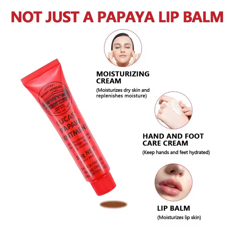 Moisturizing Lip Balm with Papaw Ointment - Hydrating Universal Cream 25g