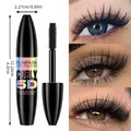 Black Waterproof 5D Mascara - Thickening, Lengthening, Curling, Long Lasting Liquid Lash Extension