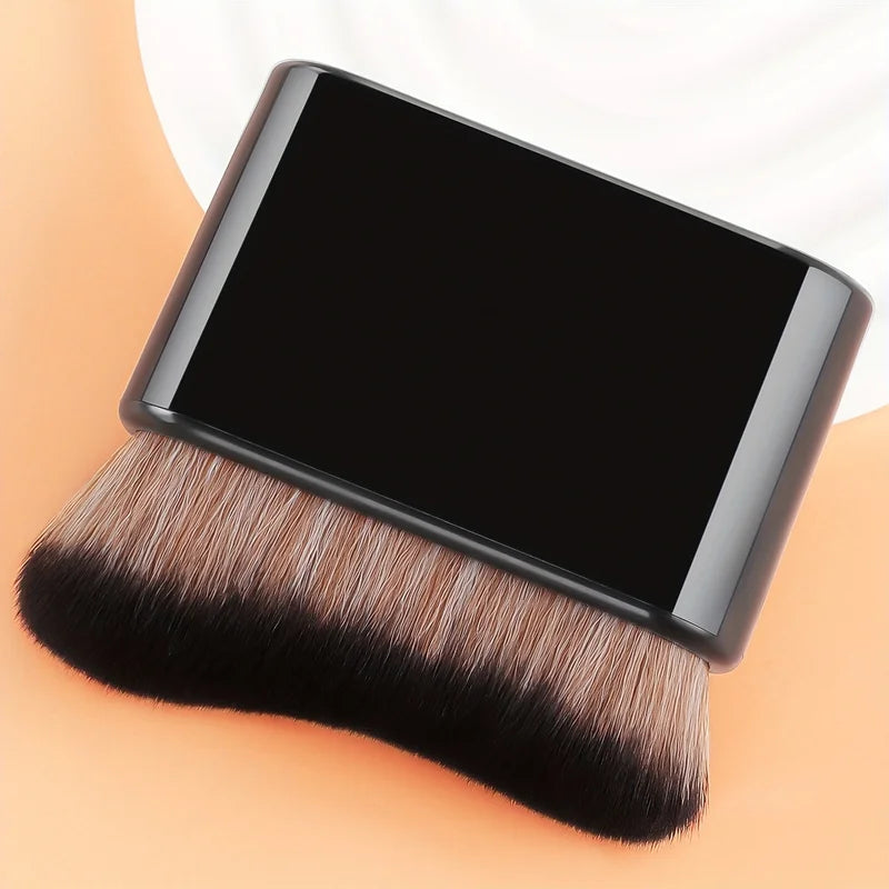 Wave Contour Makeup Brush - Foundation Application, Nylon Bristles, ABS Handle