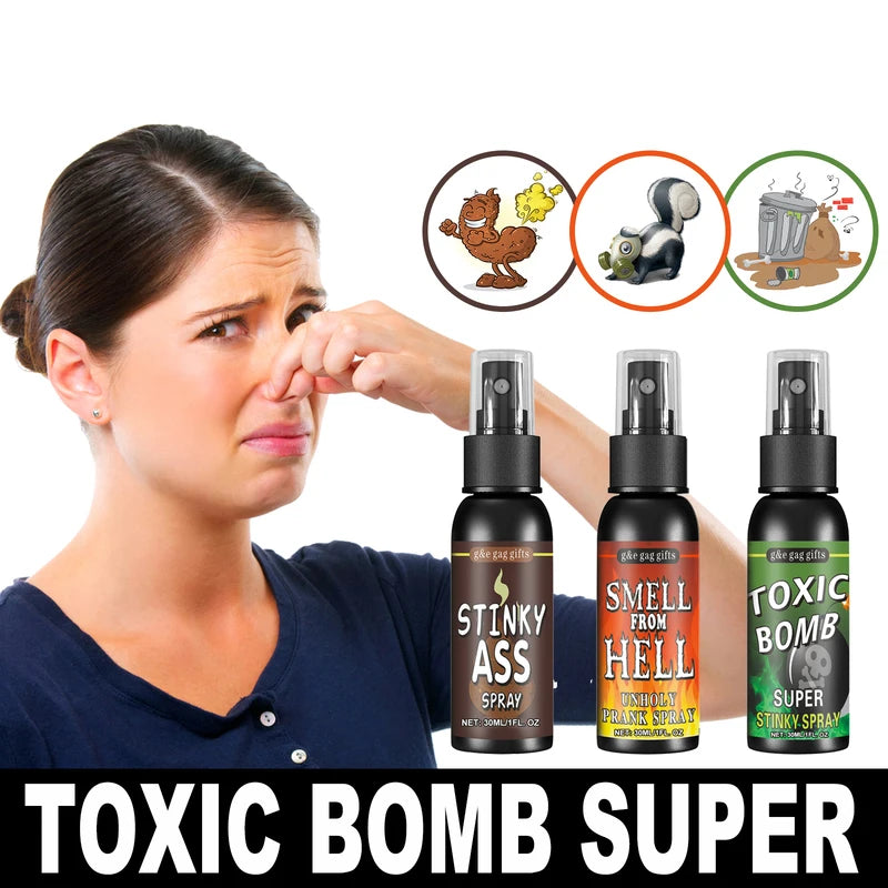 Safe Fart Prank Spray Kit - Hilarious Poop Scented Toy for Gag Gifts, Party Pranks