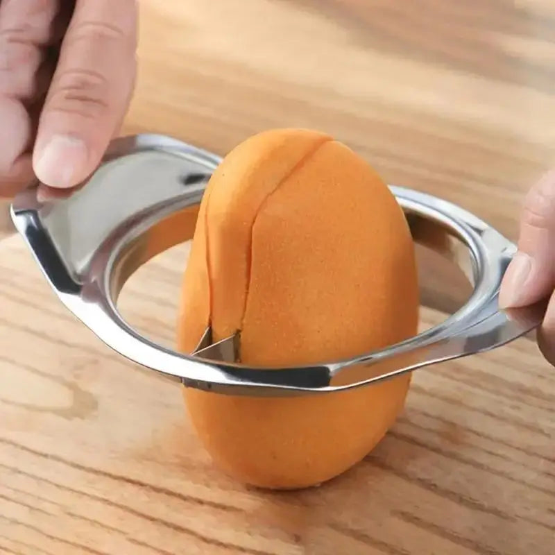Stainless Steel Mango Cutter - Fruit Splitter & Core Remover Kitchen Tool