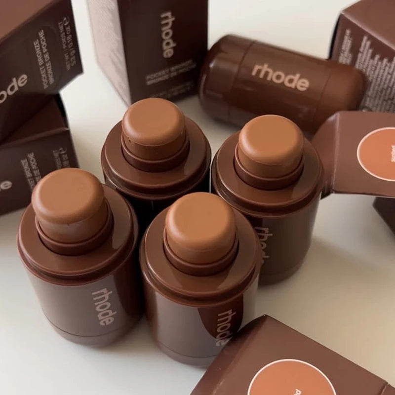 Bronze Contour Stick for Face Makeup and Lip Gloss - Moisturizing Lip & Cheek Product