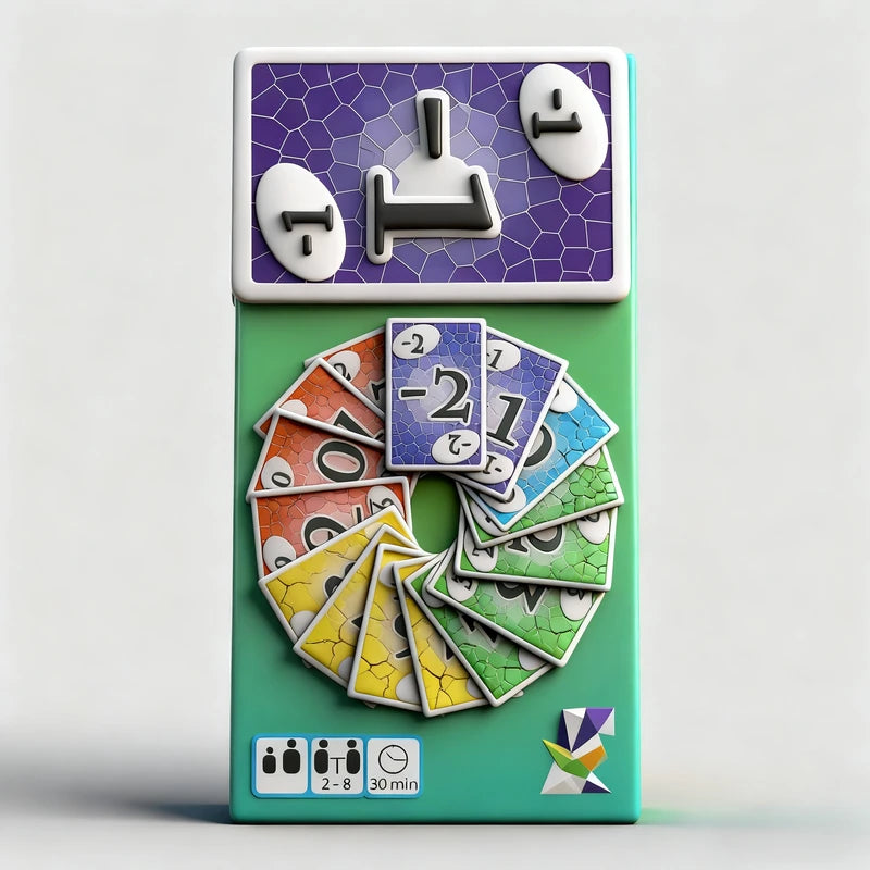 Family Card Games Set with Storage Box for Kids & Group Play