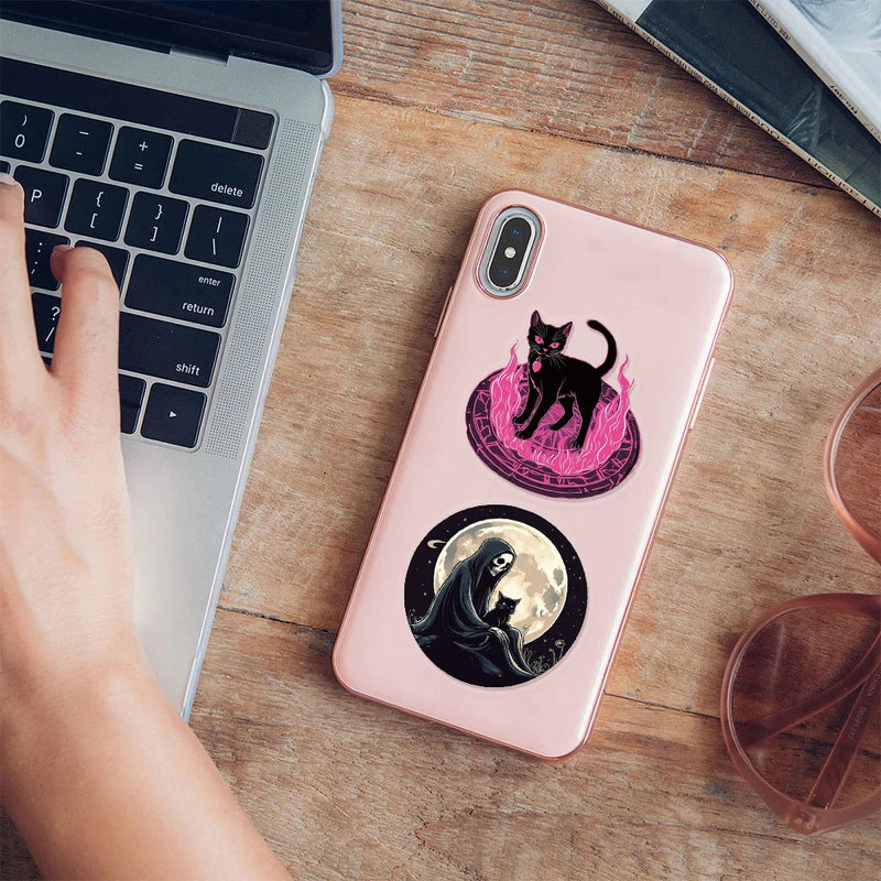 Halloween Pet Stickers 50 Pack Waterproof Graffiti Luggage Notebook Phone Case Decor