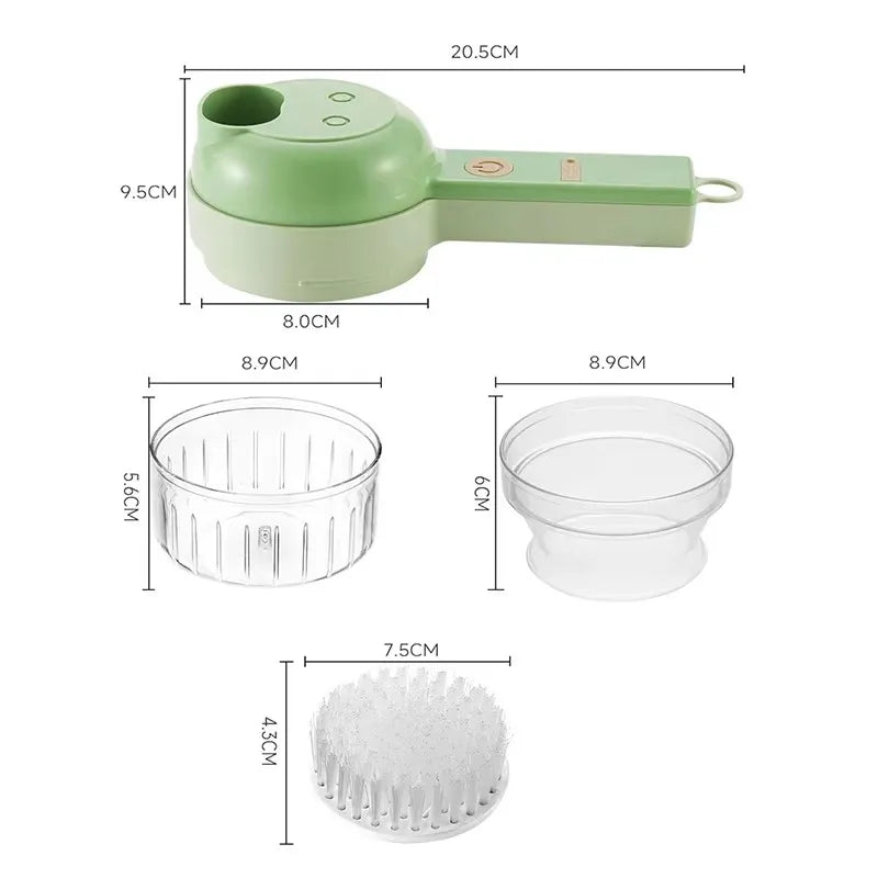 Electric Garlic Paste Maker with Gatling Shape Kitchen Food Processor