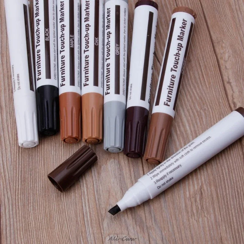 Furniture Touch Up Kit 12/17/21Pcs Wood Scratch Repair Markers & Filler Sticks