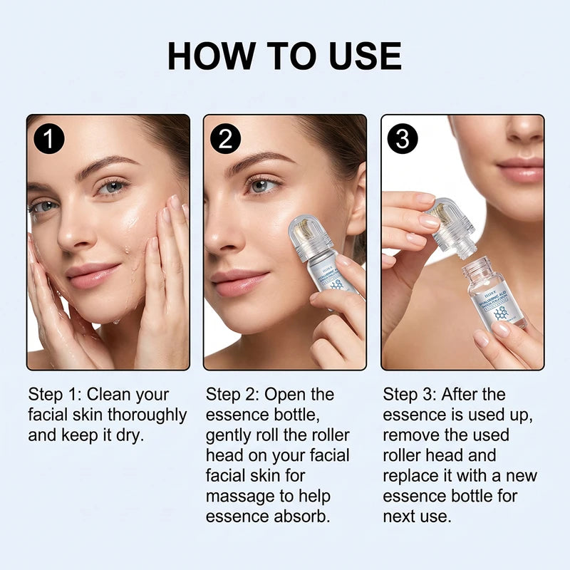 Facial Roller Skin Care Set for Hydrating and Smoothing - Daily Use