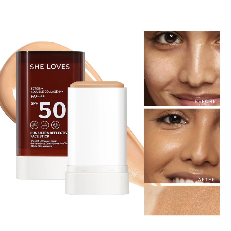 3-in-1 Sunscreen Concealer Foundation Cream - Light Texture, Flaw Cover & Long-Lasting Makeup