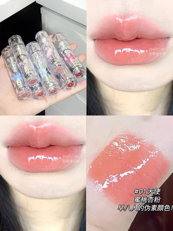 Longlasting Moisturizing Lip Gloss with Mirror Finish - No Stick Cup Formula