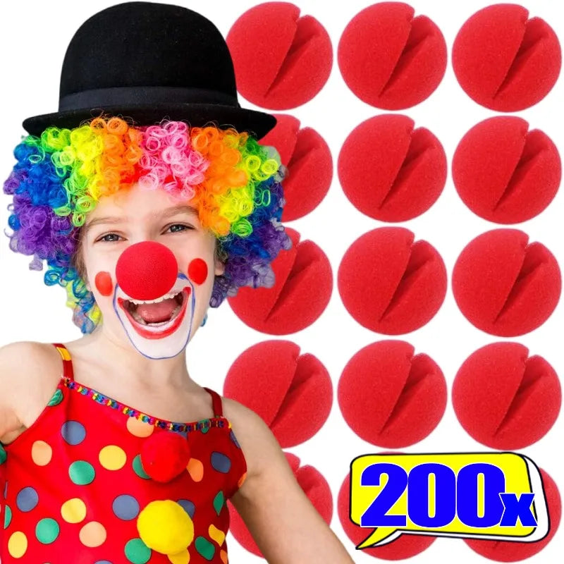 Foam Clown Noses for Parties Halloween Cosplay Circus Props 5-200pcs