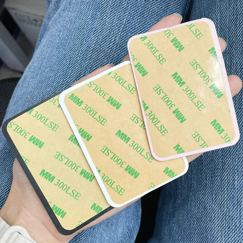 Candy Color Silicone Phone Mount - Non-Slip Suction Stand with 3M Adhesive
