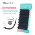 False Eyelash Extensions Flat Ellipse Mink Lashes - Natural Matte Finish