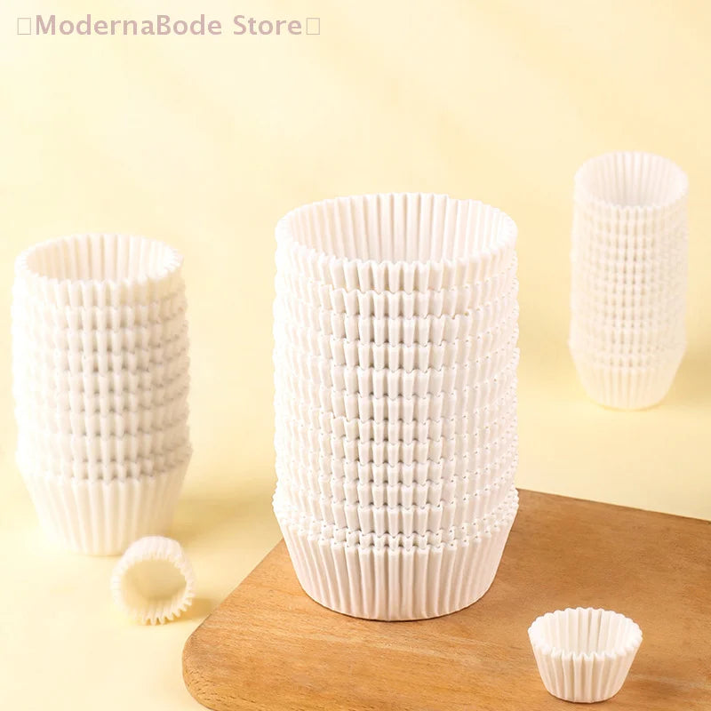 500/1000 Pcs Baking Cupcake Liners - Greaseproof Paper Muffin Wraps for Cakes & Party