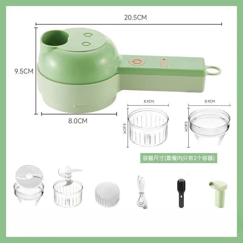 Electric Vegetable Chopper Food Processor with Garlic Ginger Onion Cutter